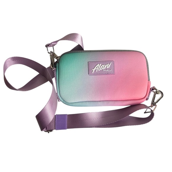 Alani Handbags - Alani Nu Travel Bag Crossbody Tie Dye Limited Neoprene Zip Purse Pink purple
